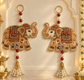 Elephant Designer Shubh Labh Wall Hanging Set
